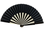 Load image into Gallery viewer, Two-Tone Fan n.1 - 19 cm - Wood and Cotton - Original and Handmade
