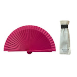 Cargar imagen en el visor de la galería, Abanico Clutch Fucsia - de Madera y Algodón - Original y Artesanal
