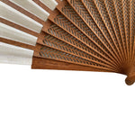 Cargar imagen en el visor de la galería, Abanico Calado Espiga - de Madera y Algodón - Original y Artesanal
